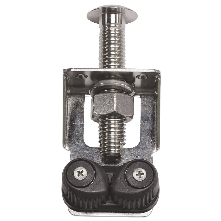 TACO Marine Outrigger Line Tensioner for outrigger accessories on a boat, showing the tensioning device attached to a fishing outrigger