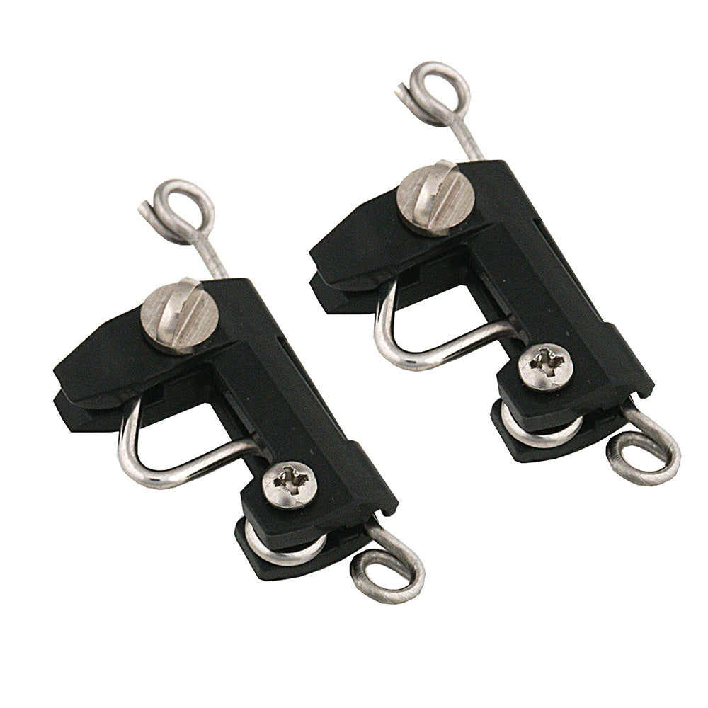 Pair of Taco Marine Taco Standard Outrigger Release Clips for outrigger accessories, made for secure and easy outrigger setup.