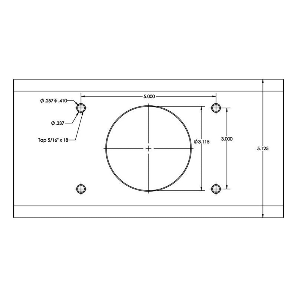 Pair of TACO Marine T-Top extrusion plates for outriggers, pre-drilled for Grand Slams, 20-inch length, outdoor boat accessory
