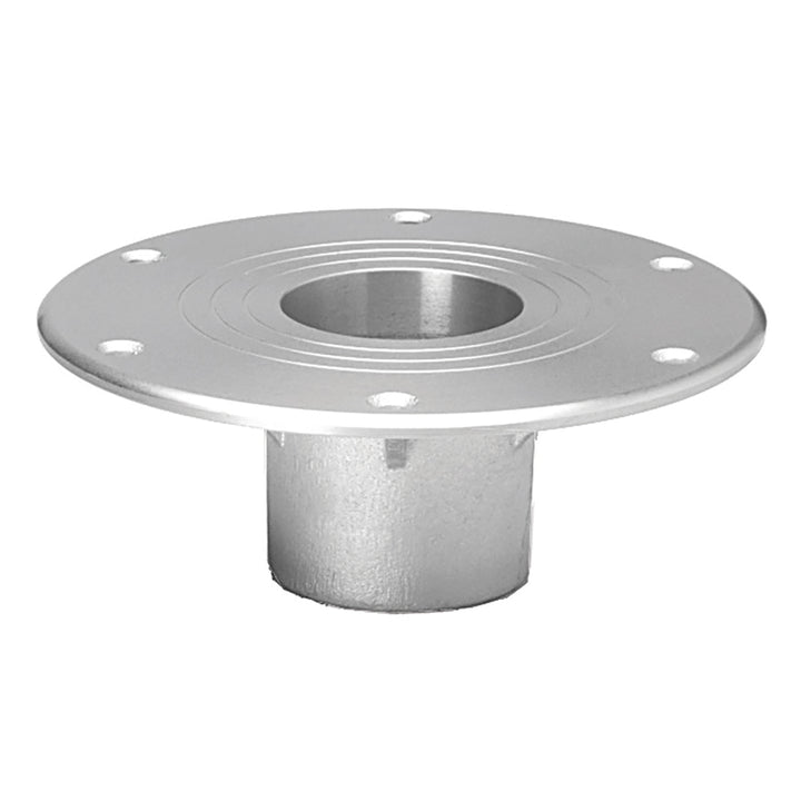 TACO Marine flush mount TACO Table Support for 2-3/8 inch pedestals, sturdy metal construction, ideal for marine table installations.