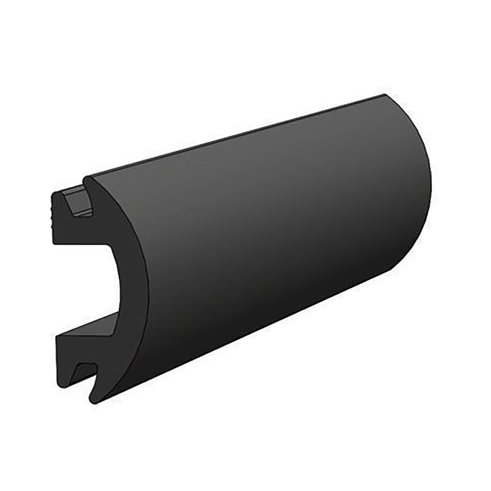 TACO Marine TACO 70 flexible black rub rail insert, 1-3/16" x 1/2" width, for boat rub rail protection and decoration