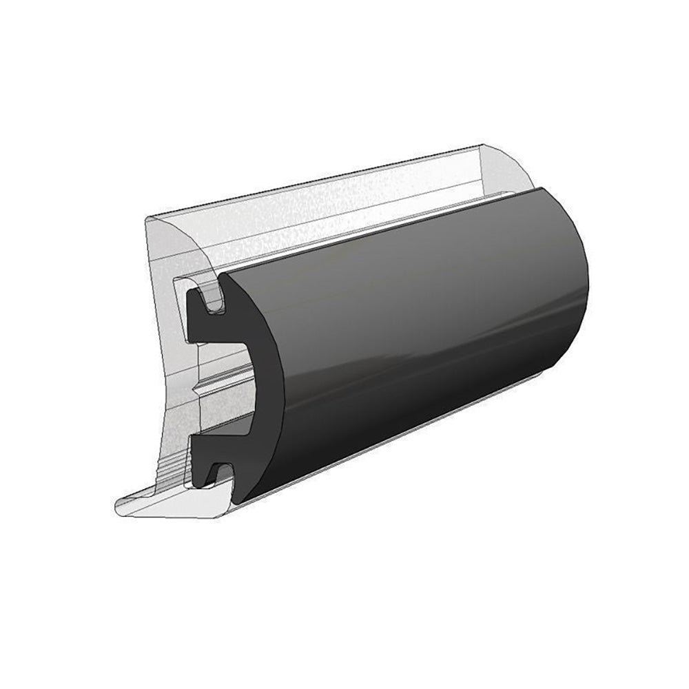 TACO Marine TACO 70 flexible black rub rail insert, 1-3/16" x 1/2" for boat rub rail protection and customization
