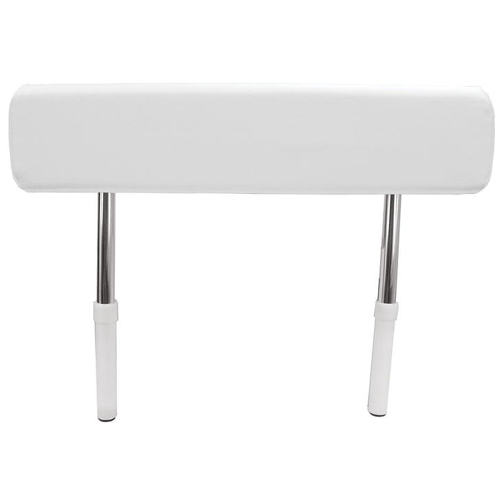 TACO Marine Universal Leaning Post Backrest for boat seating, with padded support and sturdy mounting in a marine environment.