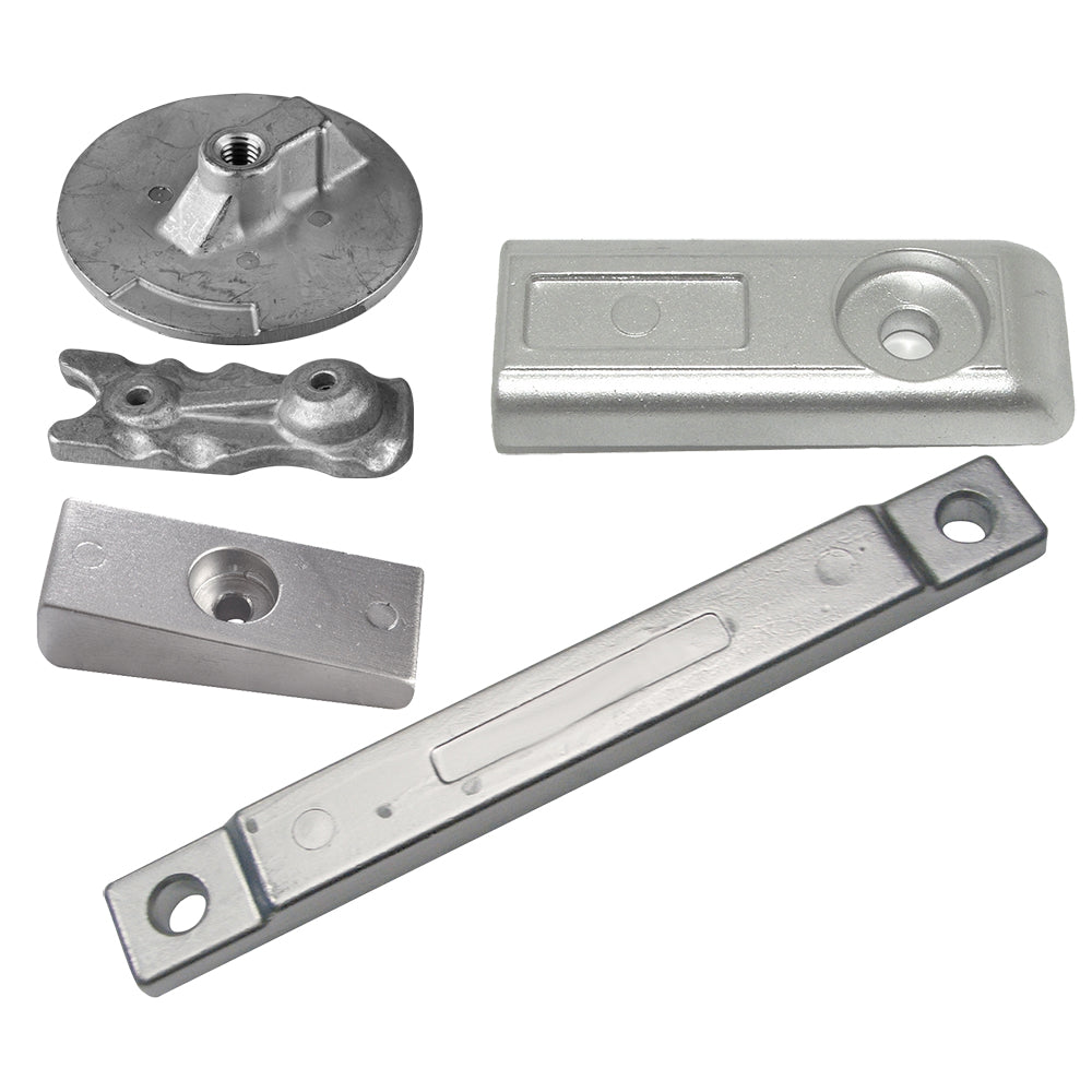 Tecnoseal Mercury Verado 350 aluminum anode kit with corrosion-resistant anodes for marine engine protection.