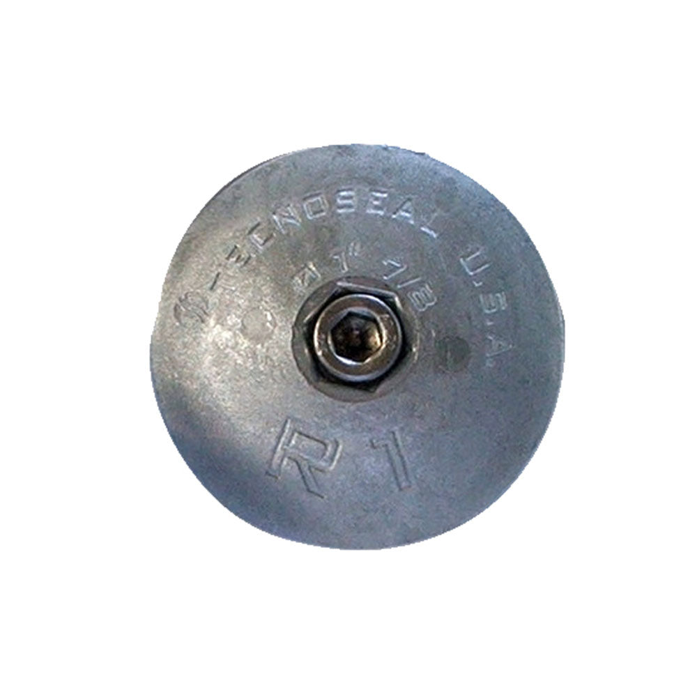 Tecnoseal R1 Rudder Anode Zinc, 1-7/8 inch diameter, corrosion protection for boat rudders, made by Tecnoseal