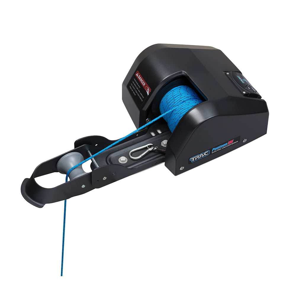 TRAC Outdoors Pontoon 35-G3 Electric Anchor Winch for boat windlasses, featuring durable construction and easy operation.