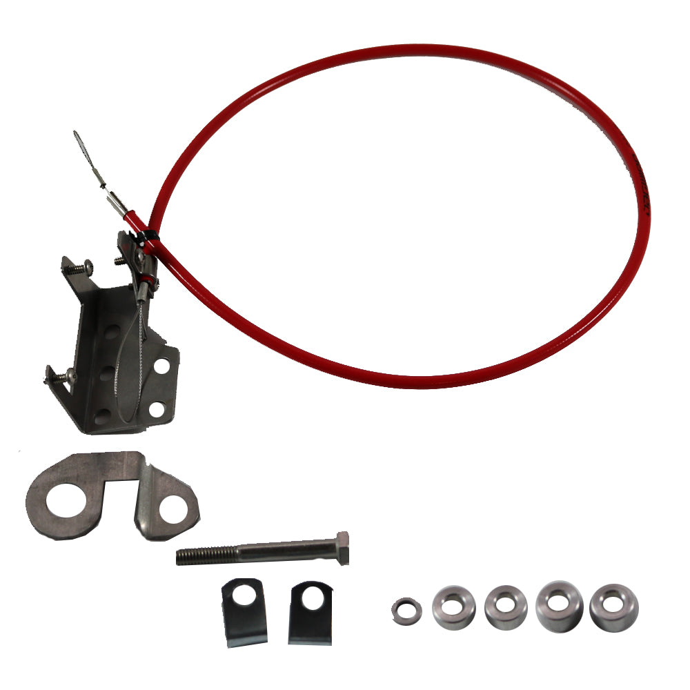 TROLLMaster Suzuki 9.9 and 15 remote shift and throttle tiller accessories for outboard engines, compatible from 2014 onward.
