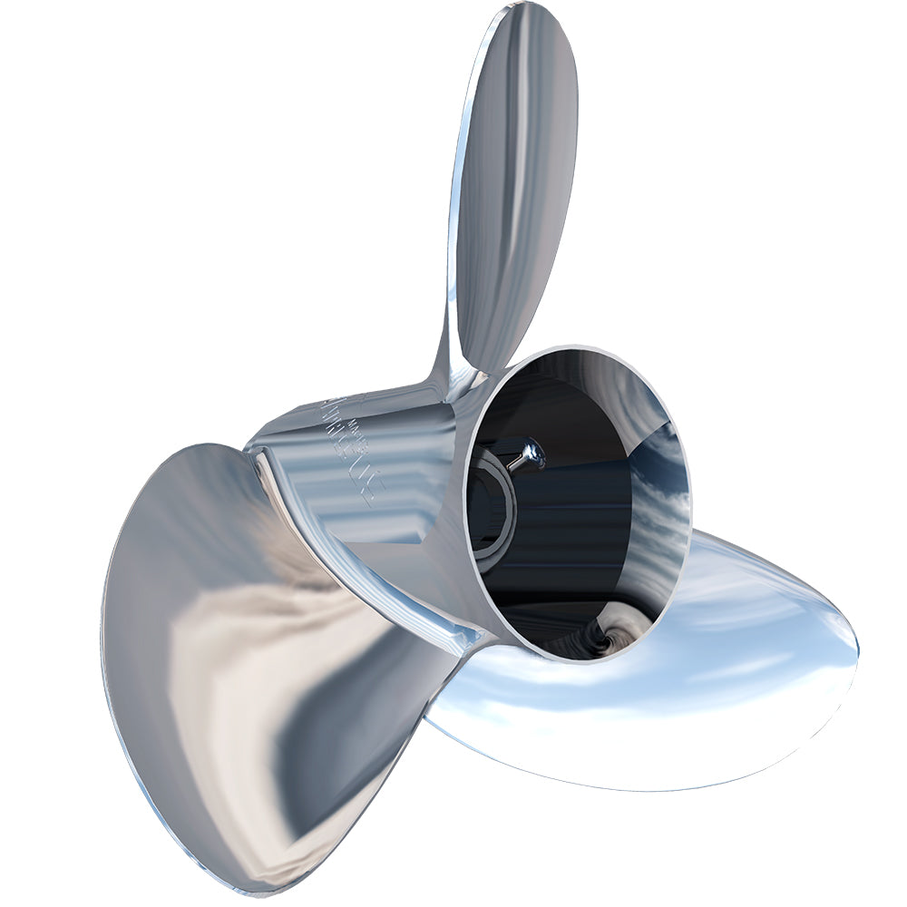 Turning Point Express Mach3 OS right-hand stainless steel propeller with 3 blades, 15.6" diameter, 19 pitch for marine boats.