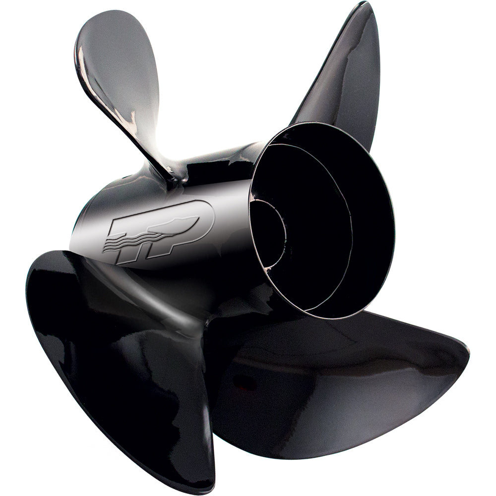 Turning Point Hustler right-hand aluminum 4-blade propeller, 14" diameter, 11" pitch, model LE1/LE2-1411-4 for marine use