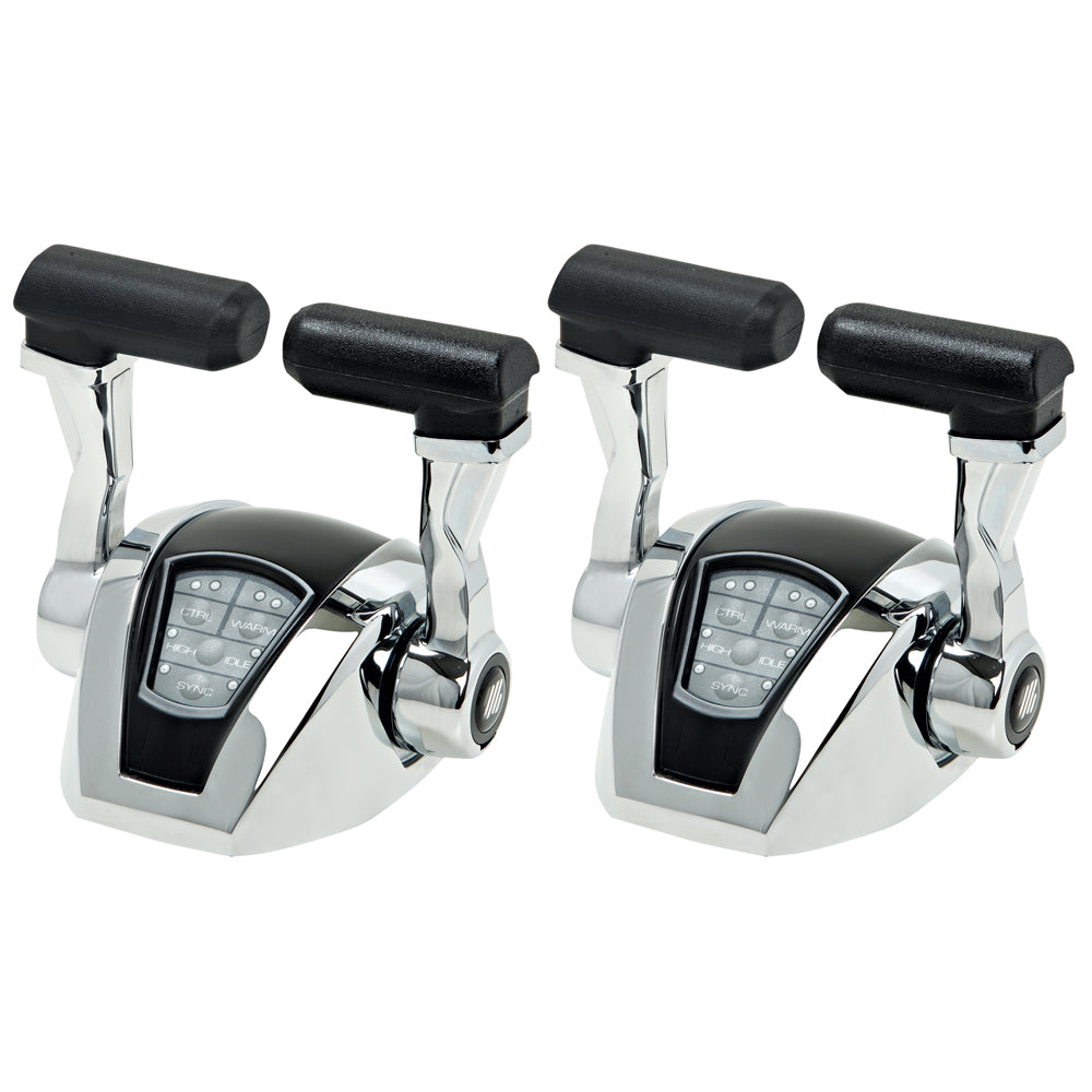 UFlex Power A electronic control package for dual engine and station with electronic throttle and shift, by Uflex USA.