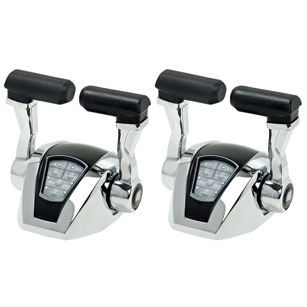 UFlex Power A electronic engine control package with dual engine stations, featuring electronic throttle and mechanical shift.