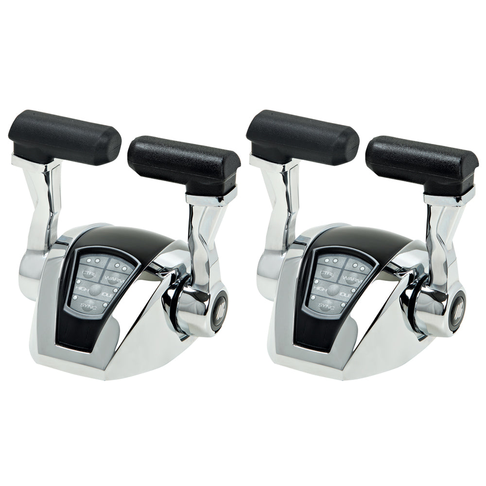 UFlex Power A electronic control package for dual engine and station with mechanical throttle and electronic shift.