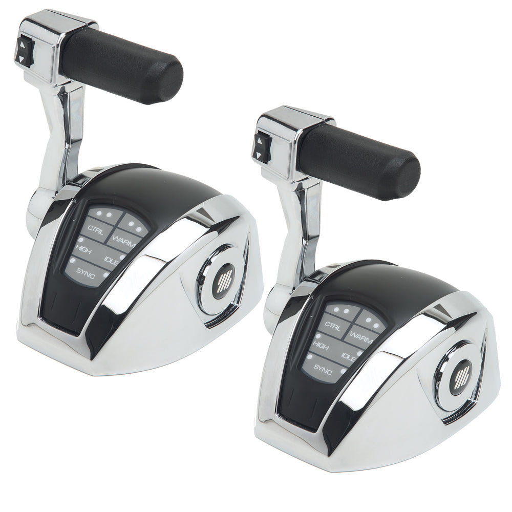 UFlex USA Power A Electronic Control Package with trim for single engine, dual station, mechanical throttle and shift controls.