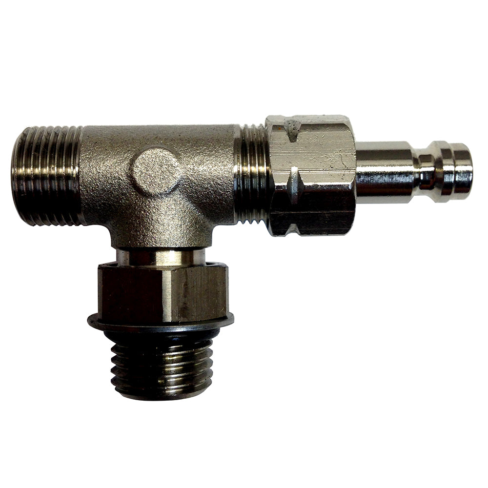 Uflex Complete Boss Fitting for steering systems, displayed on a steering component with branding details visible.