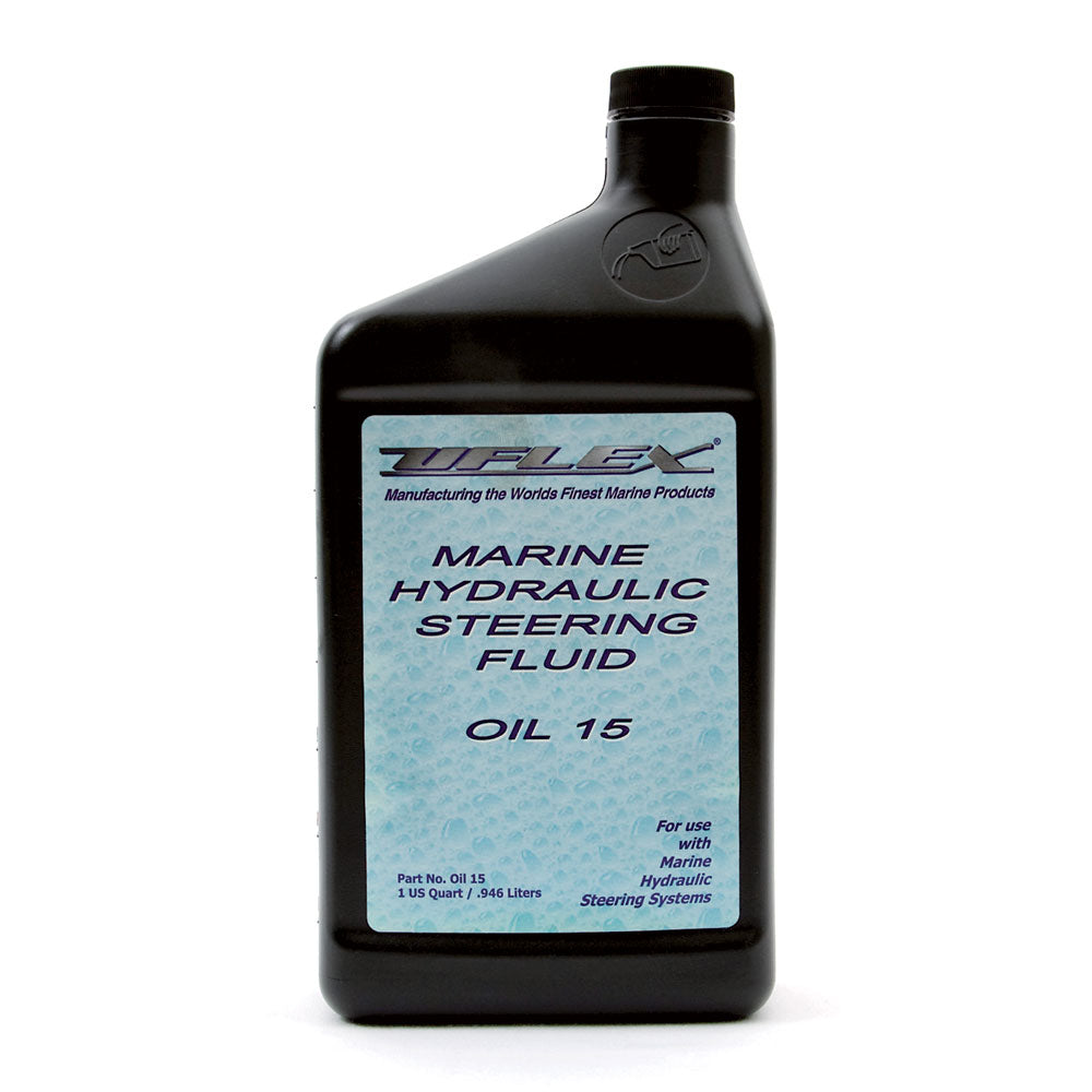UFlex USA hydraulic oil for steering systems, 1 quart container, used in vehicle steering hydraulic systems.