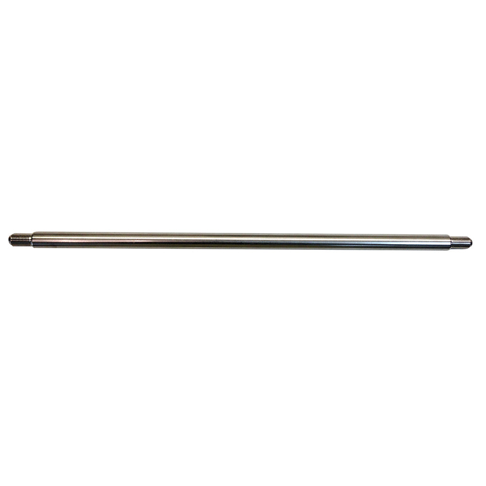 Uflex USA UC128 tilt tube mounting rod for steering systems, shown in a close-up view with mounting hardware and metal components.
