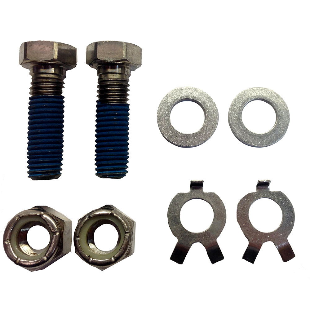 Uflex USA UC128TS mounting hardware for steering systems, shown in a close-up image of the hardware components.
