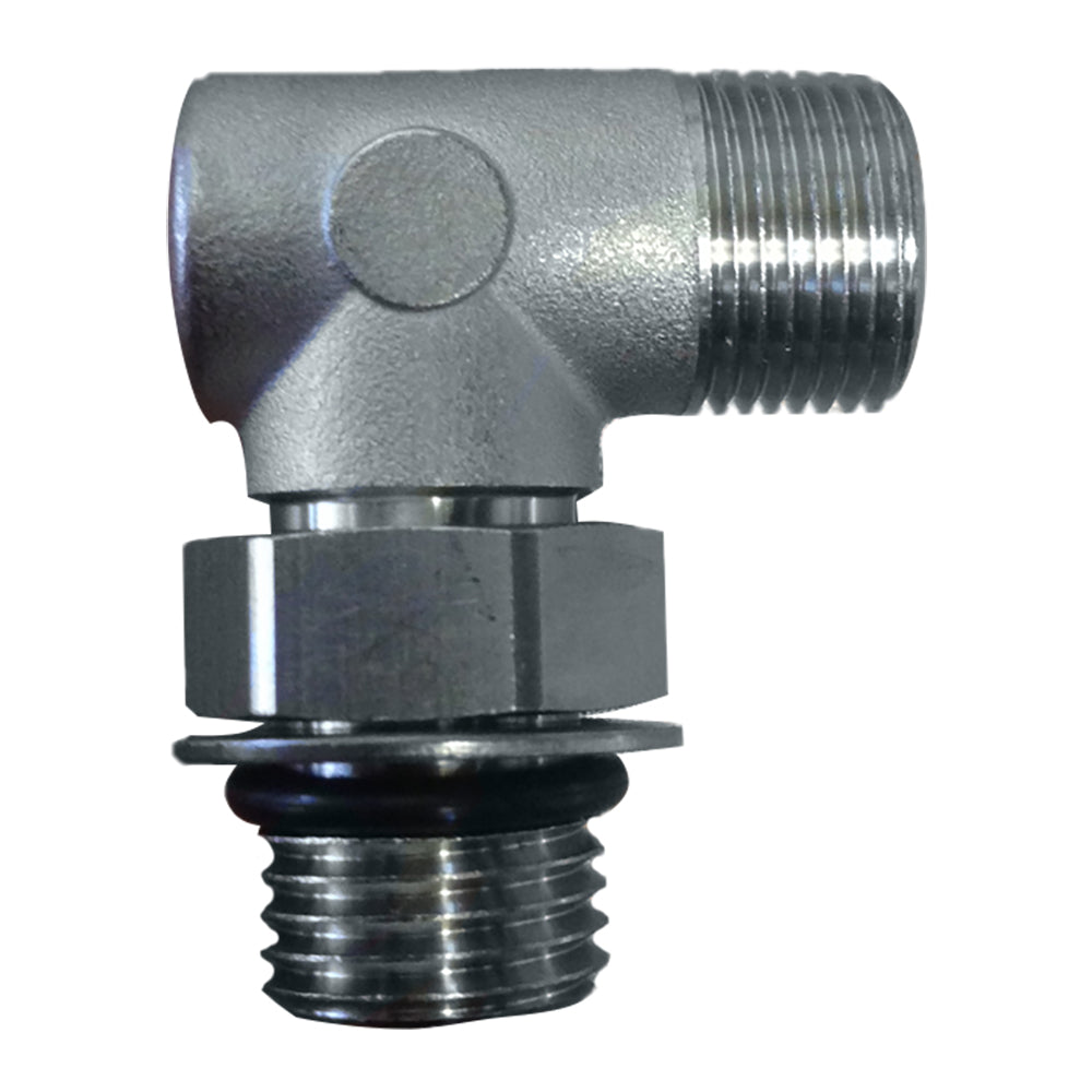 Uflex USA Uflex90 adjustable steering fitting for back of UP Series Helms, ORB finish, 6 to 3/8 inch compatibility, marine steering system