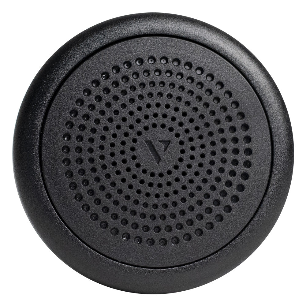 Veratron 52mm black acoustic buzzer for vehicle accessories, showing the compact black device with mounting features.