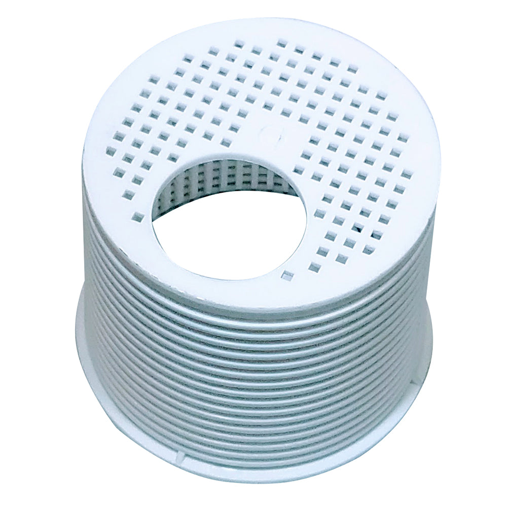 VETUS FTR140 Type F strainer for marine accessories, shown in a close-up image with metal mesh and mounting components.