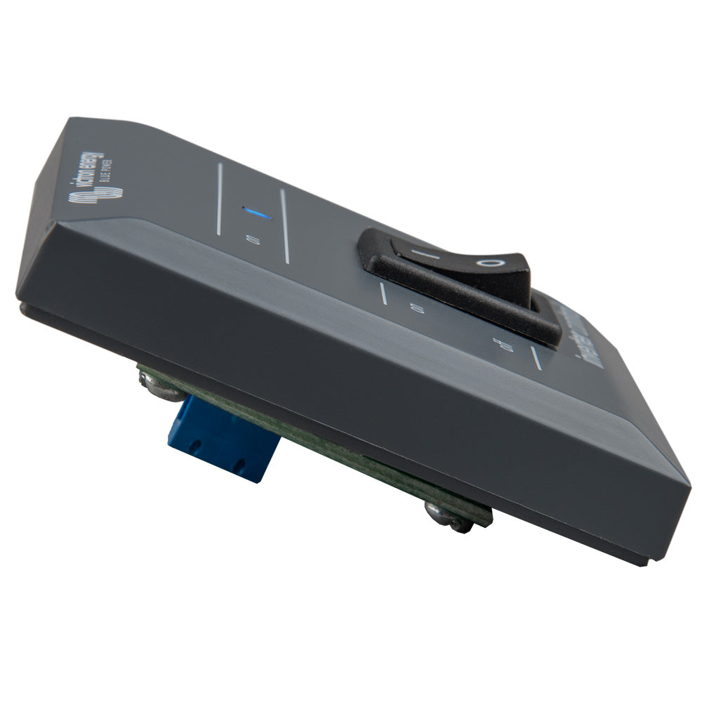 Victron Energy Phoenix Inverter Control VE.Direct accessory showing control panel with display and connection ports.