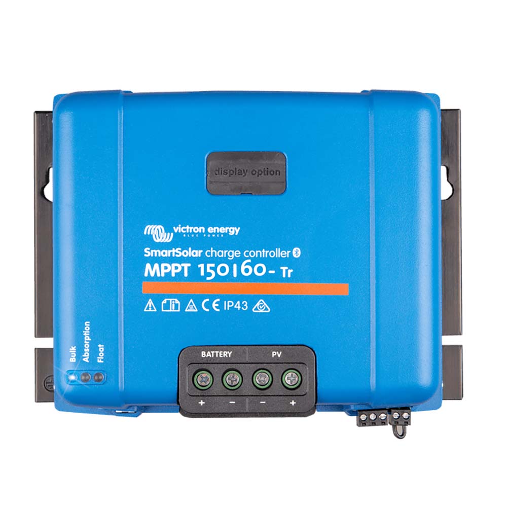 Victron Energy SmartSolar MPPT 150/60-TR solar charge controller accessory with UL approval, black and compact design.