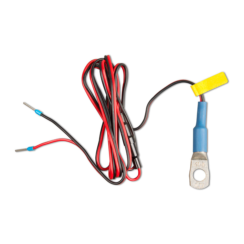 Victron Energy temperature sensor accessory for BMV-712 Smart and BMV-702 battery monitors, shown with connecting cable and sensor unit.