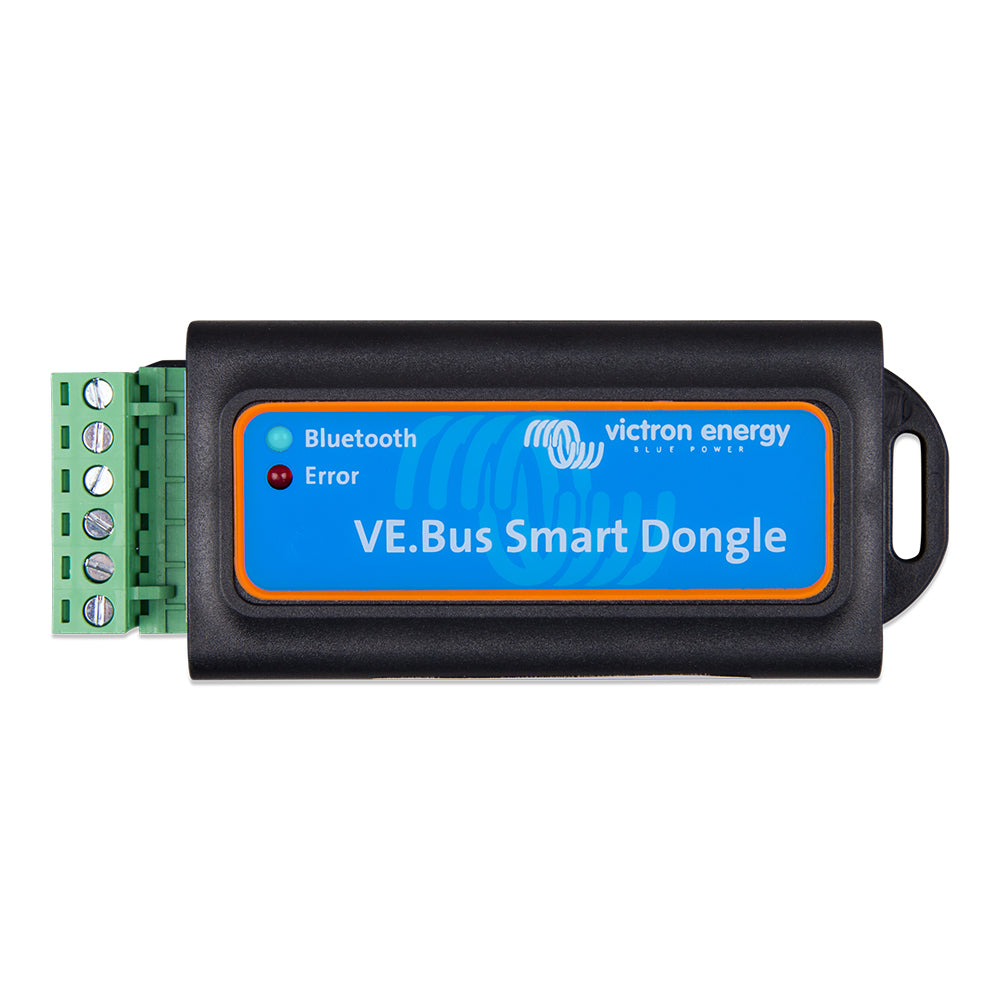 Victron Energy VE.Bus Smart Dongle accessory for monitoring and managing Victron inverter and charger systems.