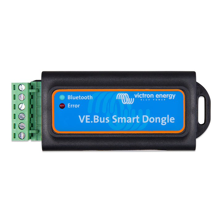 Victron Energy VE.Bus Smart Dongle accessory for monitoring and managing Victron inverter and charger systems.