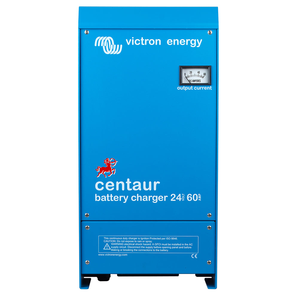 Victron Centaur 24V DC battery charger with 60A, 3-bank, compatible with 120-240VAC, for reliable power management