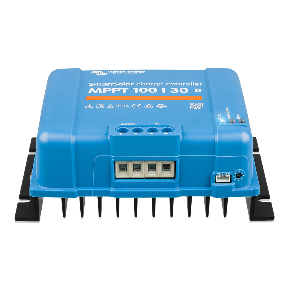 Victron SmartSolar MPPT Charge Controller for batteries, 100V, 30AMP, energy-efficient solar power management by Victron Energy.