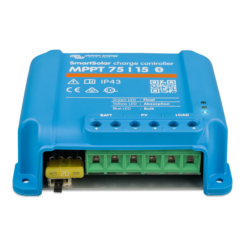 Victron SmartSolar MPPT Solar Charge Controller for batteries, 75V, 15Amp, from Victron Energy with UL approval