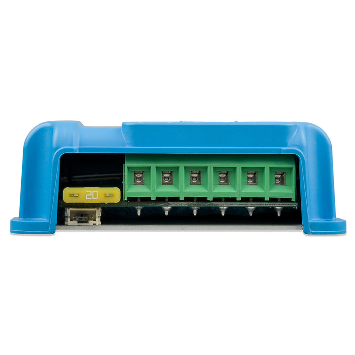 Victron SmartSolar MPPT Solar Charge Controller for batteries, 75V, 15A, by Victron Energy, UL-approved, outdoor weather-resistant design.