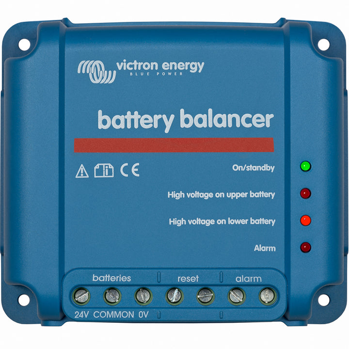 Victron Energy battery balancer for efficient battery management, featuring multiple balancing ports and compact design.