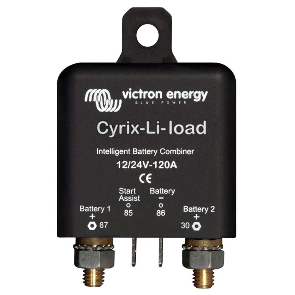 Victron Energy Intelligent Load Relay CYRIX-LI-LOAD 12/24V battery management device with 120A capacity.