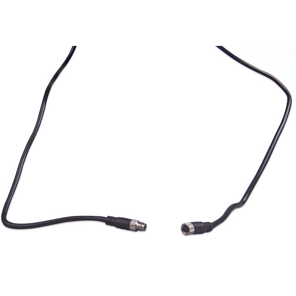 Pair of Victron Energy M8 circular connectors with 3-pole BMS extension cables, 1 meter length for battery management systems.