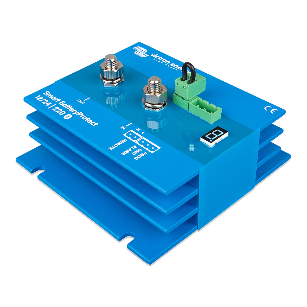 Victron Smart BatteryProtect battery management device with Bluetooth, 220AMP, 6-35VDC, for safe battery protection by Victron Energy.