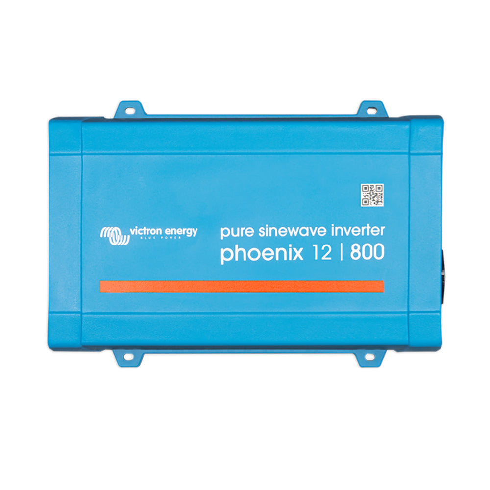 Victron Phoenix 12V DC to 120V AC inverter, 800W, 50/60Hz, compact power inverter from Victron Energy.