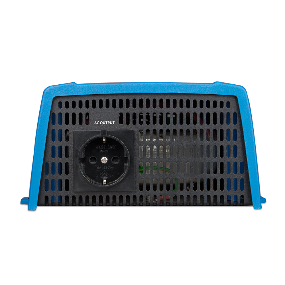 Victron Energy Phoenix inverter 24V DC to 120V AC, 800W power inverter with 50/60Hz frequency, compact design.
