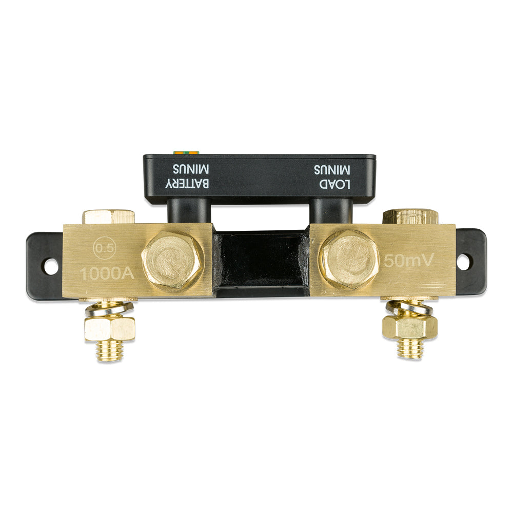 Victron SmartShunt 1000AMP Bluetooth battery shunt with digital meter for monitoring battery performance and voltage levels.