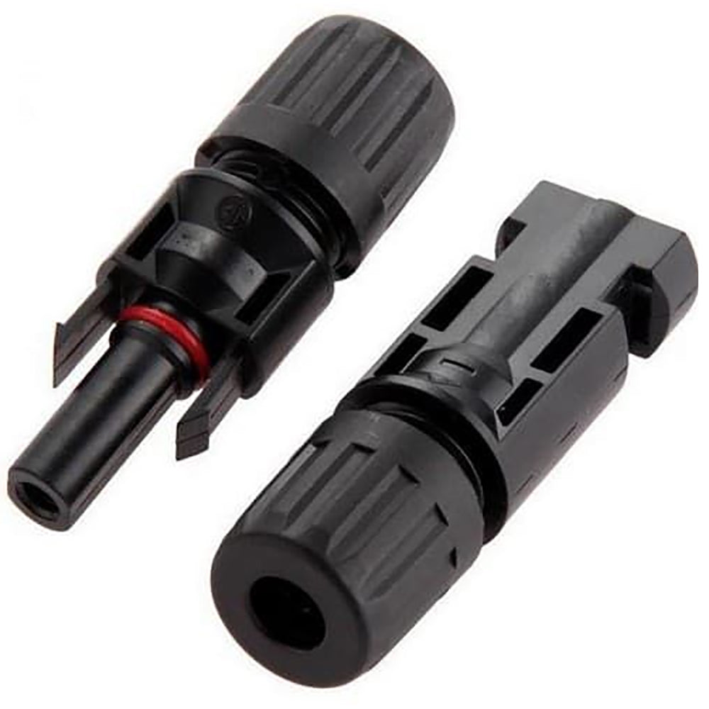 Victron Energy MC4 Solar Connect Pair with one male and one female connector for solar panel wiring.