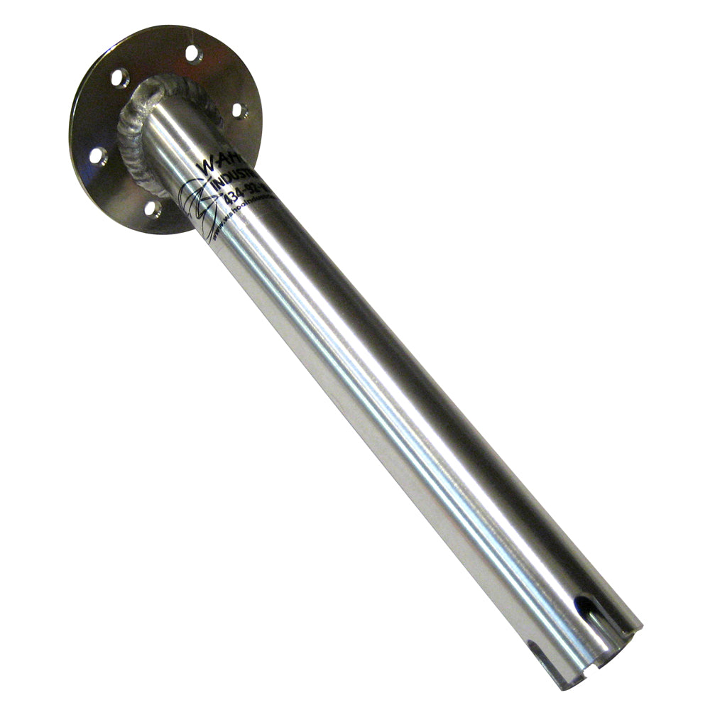 Wahoo Industries Gimbal Mount for fishing accessories, shown attached to fishing rod, durable and lightweight fishing gear component