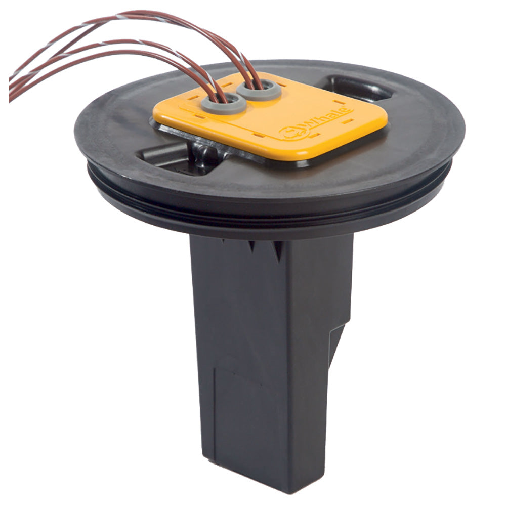 Grey Whale Marine waste tank replacement lid with sensor, designed for whale service kits, accessory for marine sanitation systems.