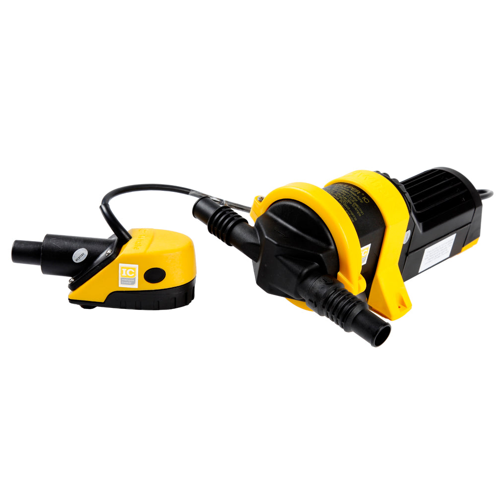 Whale Marine IC Retail Kit with 24V Gulper IC pump and strainer, designed for bilge pumping and marine water removal.