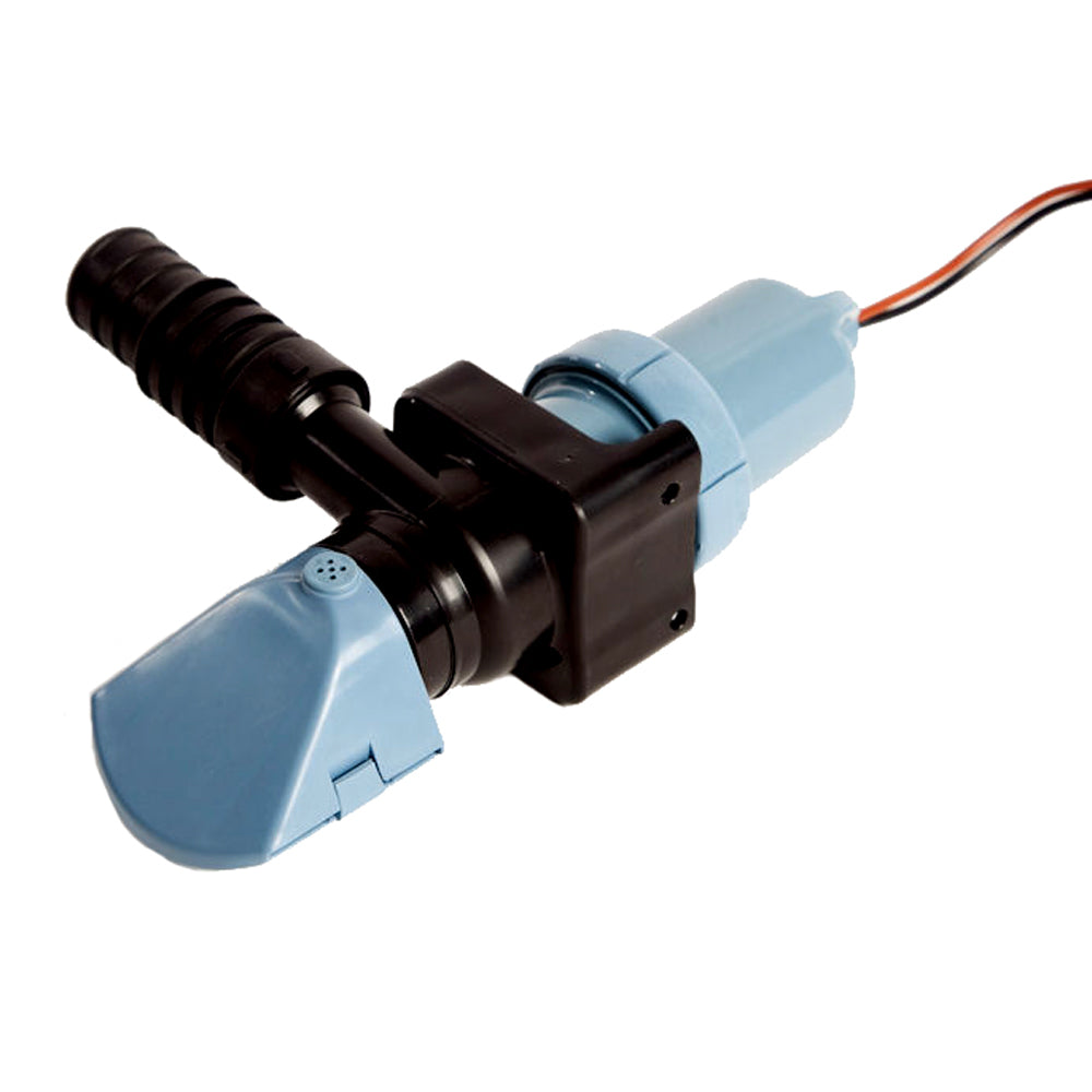 Whale Marine Supersub 12V 500GPH low-profile non-automatic bilge pump showing compact design and pump inlet.