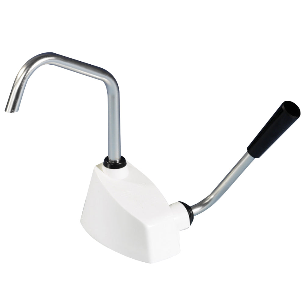 Whale Marine Flipper manual galley hand pump for washdown and pressure applications, featuring a sturdy metal handle and pump body.