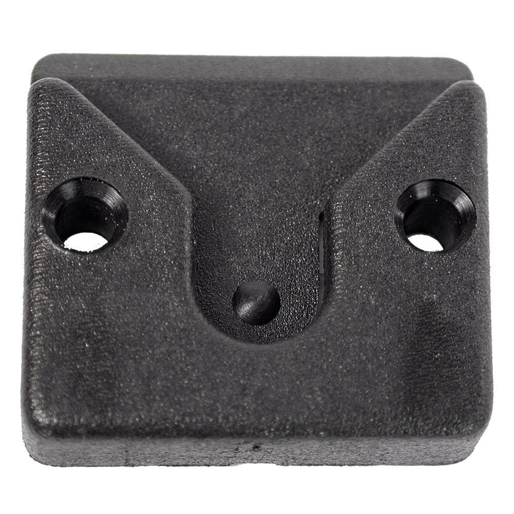 Whitecap plastic microphone clip accessory for securing microphones during performances or recordings.