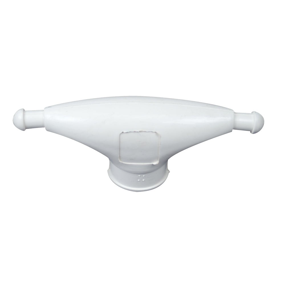 Pair of Whitecap medium white rubber spreader boots, marine accessories for boat equipment protection.
