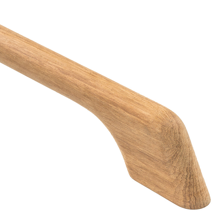 Whitecap teak handrail grab handle with one loop, 13 inches long, designed for secure support and easy grip.