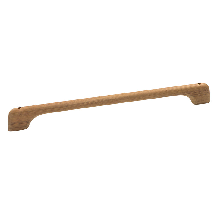 Whitecap teak long towel bar in white finish, 23-inch length, mounted on bathroom wall with sleek teak design